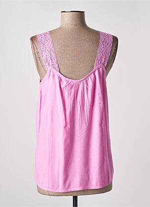 Top coupe fluide sans manche rose CREAM femme