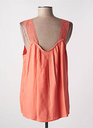 Top coupe fluide sans manche orange CREAM femme