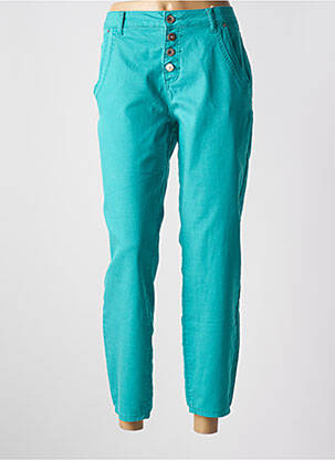 Pantalon 7/8 taille haute taille haute bleu CREAM femme