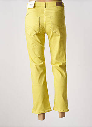 Pantalon 7/8 stretch taille normale jaune CREAM femme