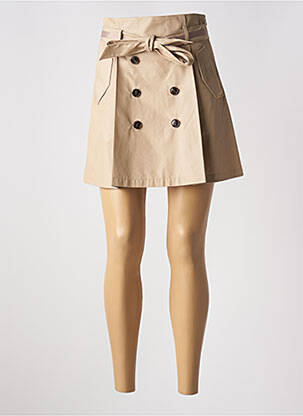 Jupe courte poches beige FRACOMINA femme