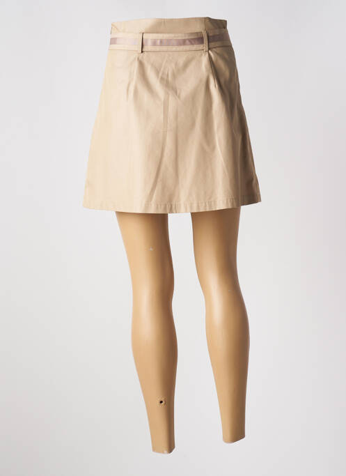 Jupe courte beige FRACOMINA pour femme