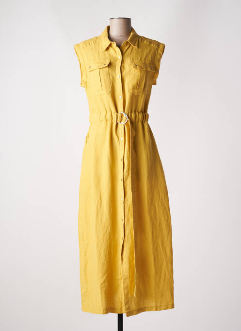 Robe longue jaune 7 SEASONS pour femme