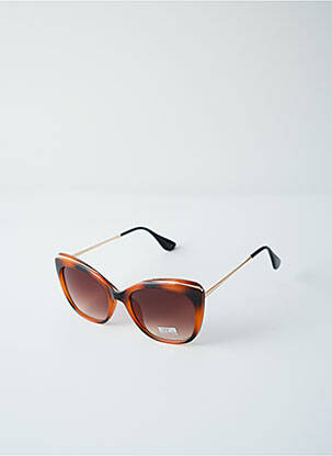 Lunettes de soleil imprimé fantaisie marron CITY VISION EYEWEAR femme