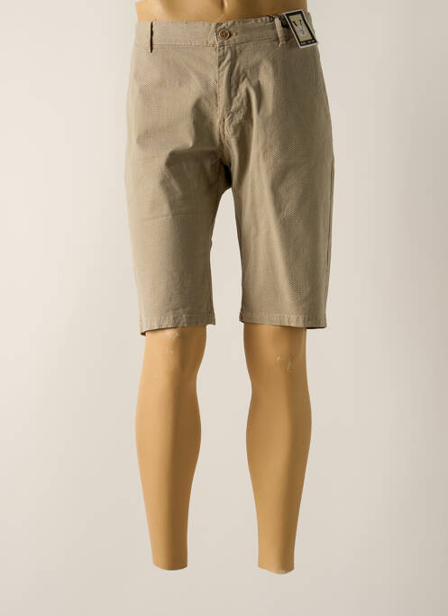 Bermuda stretch taille normale beige ZETA homme