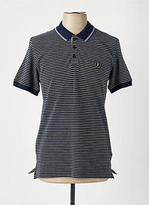 Polo imprimé rayures manches courtes bleu LE TEMPS DES CERISES homme