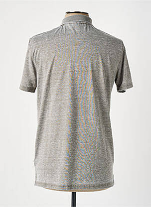 Polo tissage chiné manches courtes gris LE TEMPS DES CERISES homme