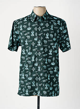 Chemise manches courtes imprimé fantaisie vert RAGWEAR homme