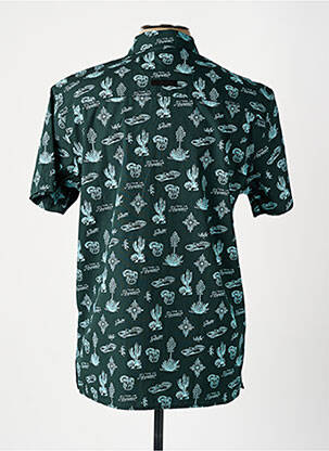 Chemise manches courtes imprimé fantaisie vert RAGWEAR homme