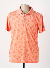 Polo orange LE TEMPS DE1 pour homme seconde vue