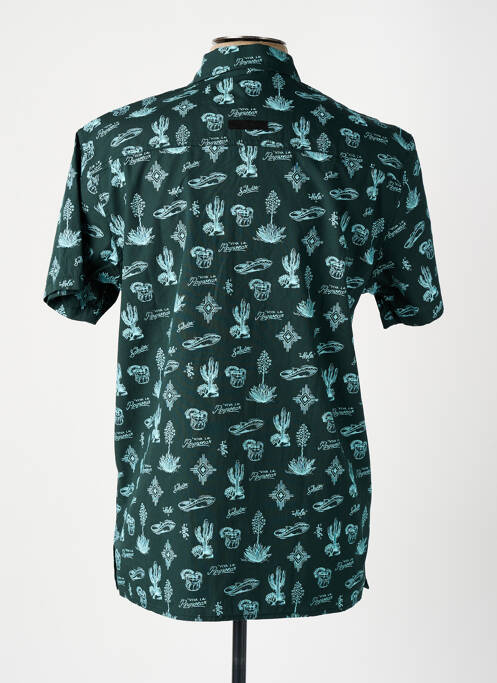 Chemise manches courtes imprimé fantaisie vert RAGWEAR homme