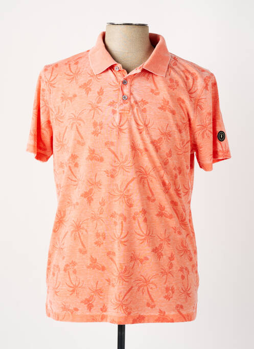 Polo orange LE TEMPS DE1 pour homme