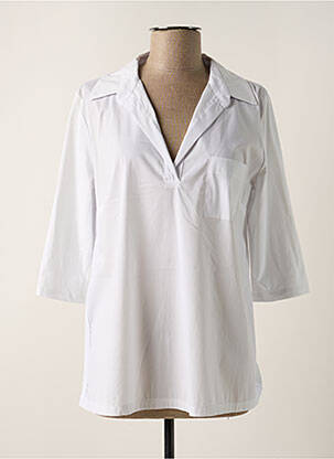 Top stretch manches 3/4 blanc FLIRT femme
