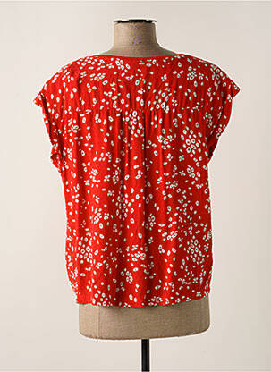 Blouse manches courtes manches courtes rouge ONE STEP femme