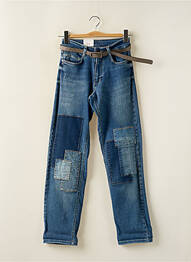 Jeans coupe droite taille haute taille haute bleu PARA MI femme