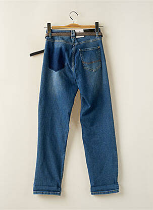 Jeans coupe droite taille haute taille haute bleu PARA MI femme