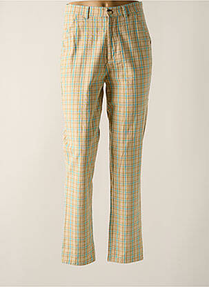 Pantalon droit taille à pinces taille haute beige CHARLIE JOE femme