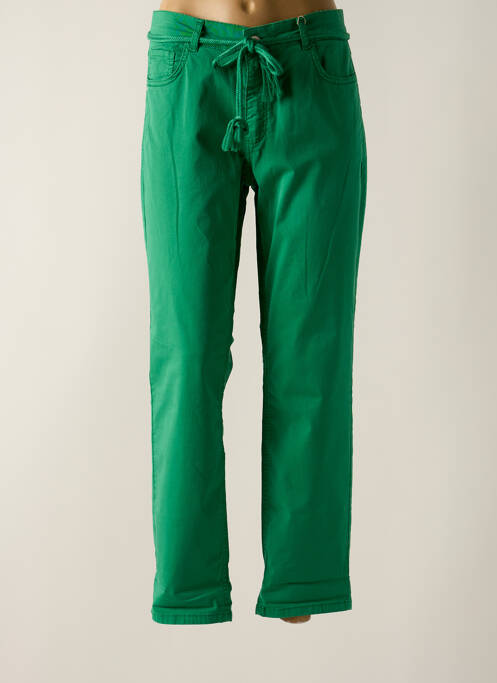 Pantalon droit vert PARA MI pour femme