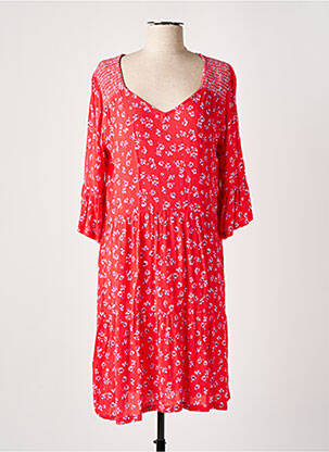 Chemise de nuit col v rouge SENORETTA femme