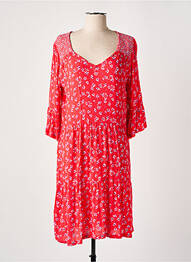 Chemise de nuit col v rouge SENORETTA femme