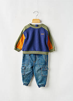 Ensemble pantalon taille élastique bleu LEVI'S garçon