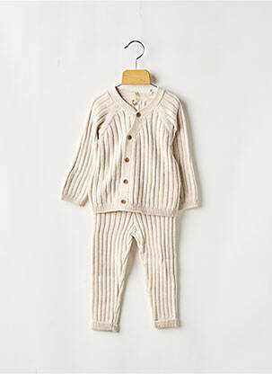 Ensemble pantalon coupe droite beige NOPPIES enfant