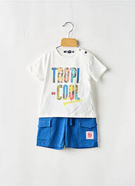 Ensemble short poches bleu PLEASE garcon