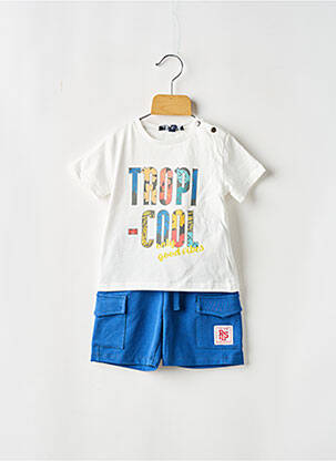 Ensemble short poches bleu PLEASE garcon