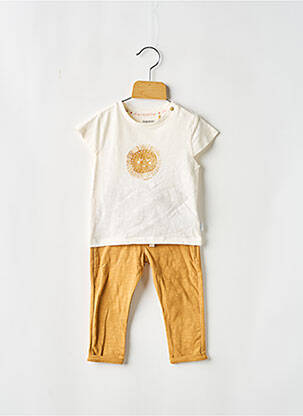 Ensemble pantalon type de haut t-shirt jaune NOPPIES fille