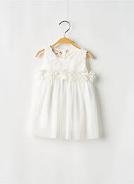 Robe mi-longue sans manche sans manche blanc PLEASE fille