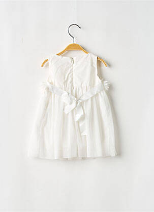 Robe mi-longue sans manche sans manche blanc PLEASE fille