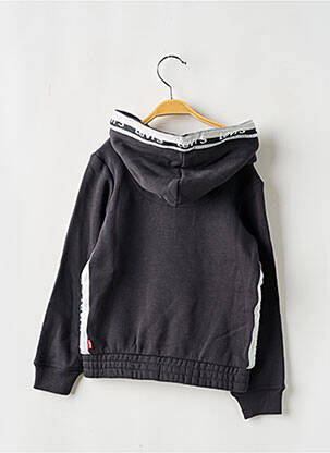 Sweat-shirt à capuche poches manches longues noir LEVI'S fille