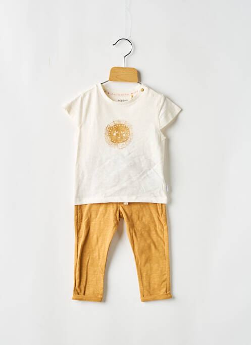 Ensemble pantalon type de haut t-shirt jaune NOPPIES fille