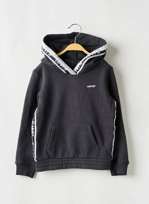 Sweat-shirt à capuche noir LEVIS pour fille