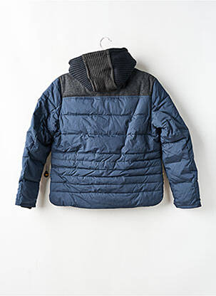 Doudoune manches longues a capuche bleu 80DBORIGINAL garçon