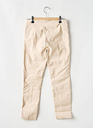 Pantalon slim tissage popeline beige PLEASE fille