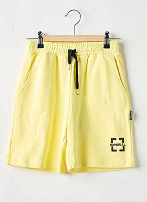 Bermuda tissage popeline taille élastique jaune IMPERIAL garçon
