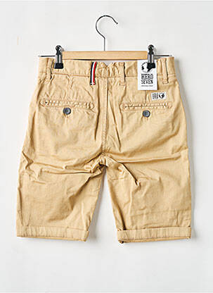 Bermuda tissage popeline beige HERO SEVEN garçon