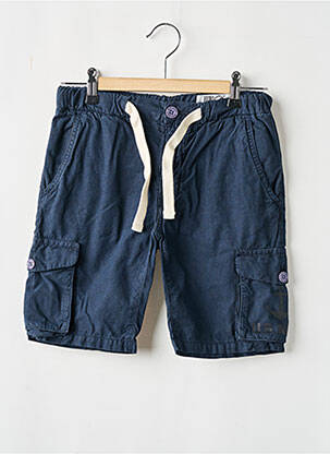 Bermuda tissage popeline taille élastique bleu HERO SEVEN garcon