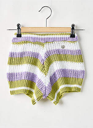 Short stretch taille élastique vert PLEASE fille