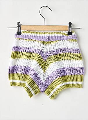 Short stretch taille élastique vert PLEASE fille