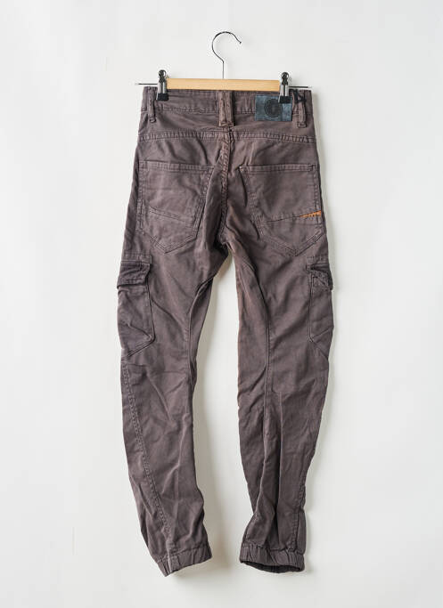 Pantalon cargo tissage denim gris LE TEMPS DES CERISES garcon