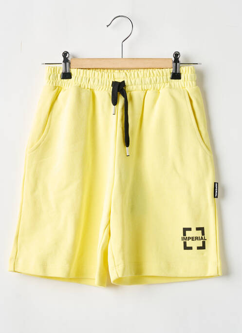 Bermuda tissage popeline taille élastique jaune IMPERIAL garcon