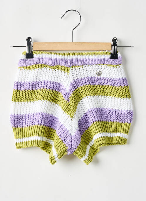 Short stretch taille élastique vert PLEASE fille