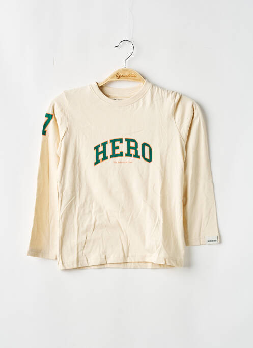 T-shirt beige HERO SEVEN pour garçon