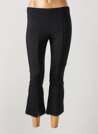 Legging stretch taille à pinces noir PLEASE fille