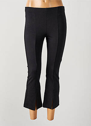 Legging stretch taille à pinces noir PLEASE fille