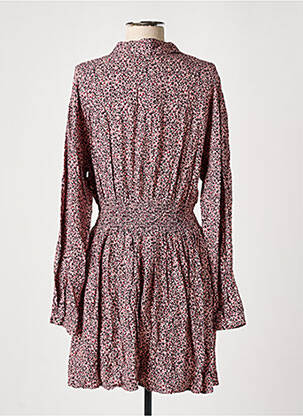 Robe mi-longue fermeture pressionnée manches longues rose LE TEMPS DES CERISES fille