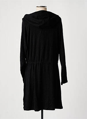 Robe mi-longue fermeture pressionnée manches longues noir LE TEMPS DES CERISES fille