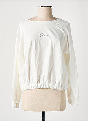 Sweat-shirt blanc PLEASE pour fille